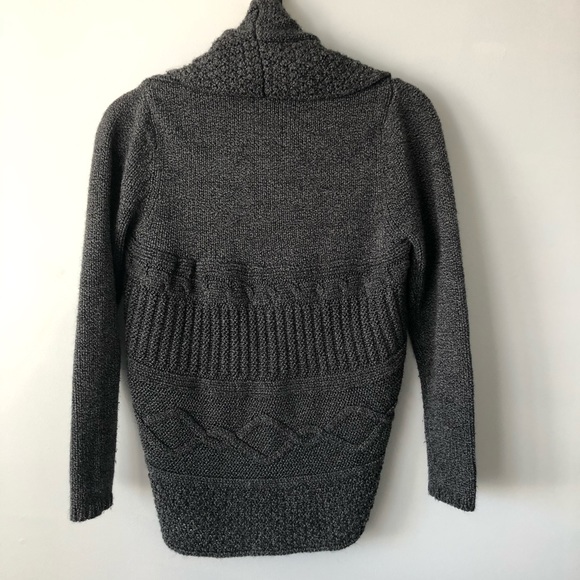 Foxcroft Chunky cardigan Trendy Textured Grey PS - Picture 2 of 5